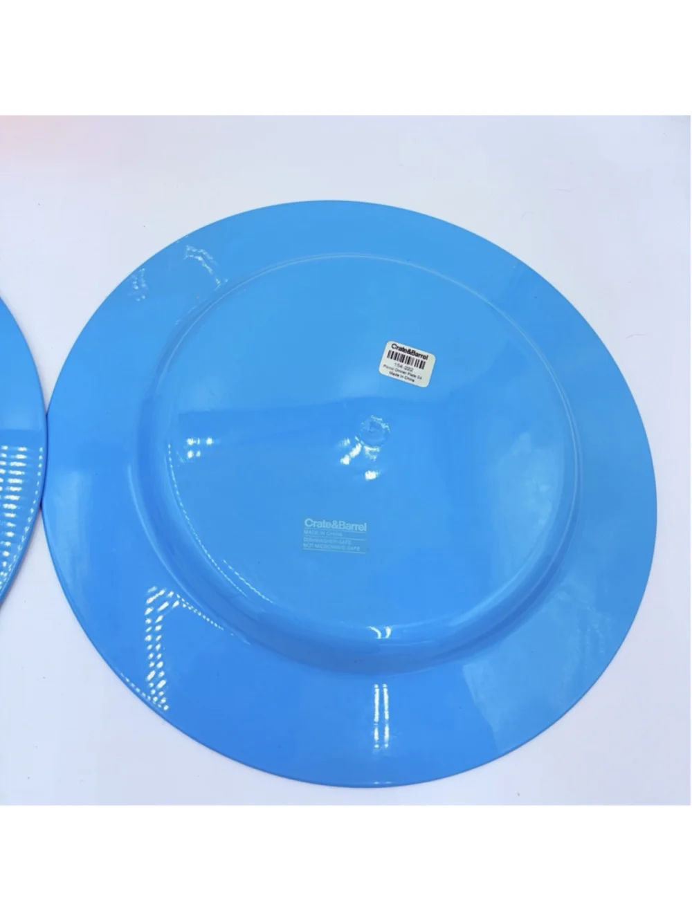 Crate & Barrel Picnic Melamine Dinner Plates Set of 8 Multicolor BPA Free 11”